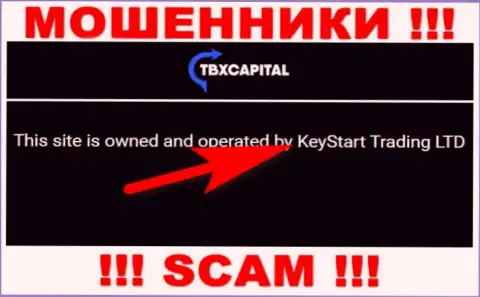 Аферисты TBXCapital Com не скрывают свое юр лицо - это KeyStart Trading LTD