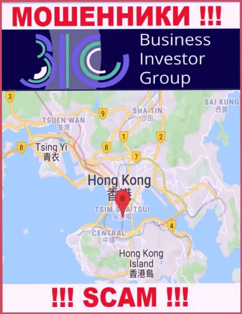 Оффшорное место регистрации BusinessInvestor Group - на территории Hong Kong