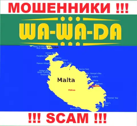 Malta - здесь юридически зарегистрирована контора Wa-Wa-Da Com