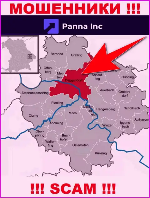 Panna Inc намерены не распространяться об своем реальном адресе