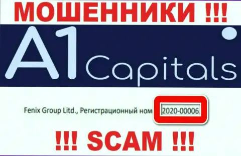 Рег. номер A1 Capitals может быть и ненастоящий - 2020-00006