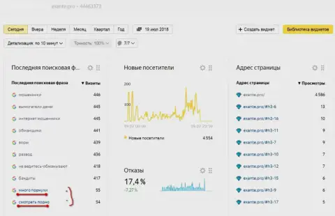 Мошенники ЕКЗАНТ проводят DDoS атаки на сервер web-ресурса EXANTE Pro