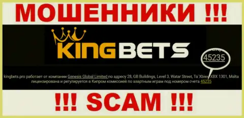 King Bets - ЖУЛИКИ, рег. номер (45235) тому не мешает