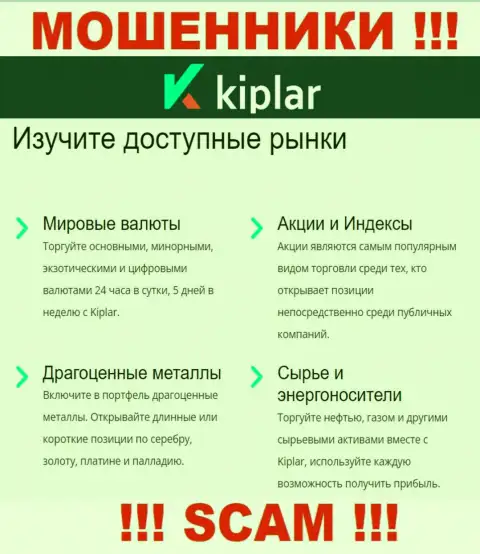 Kiplar - это бессовестные мошенники, направление деятельности которых - Broker