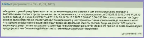 Слиппеджи в форекс брокерской конторе Grand Capital ltd тоже бывают